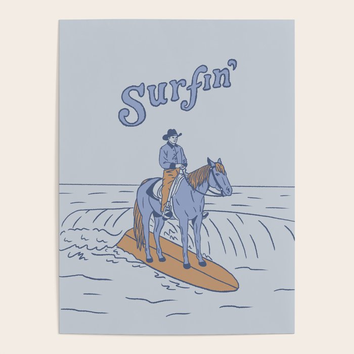 Surfin' in Blue Poster Gallery Image 1