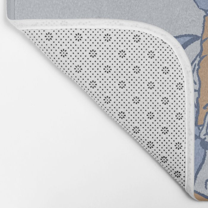 Surfin' in Blue Bath Mat Gallery Image 2