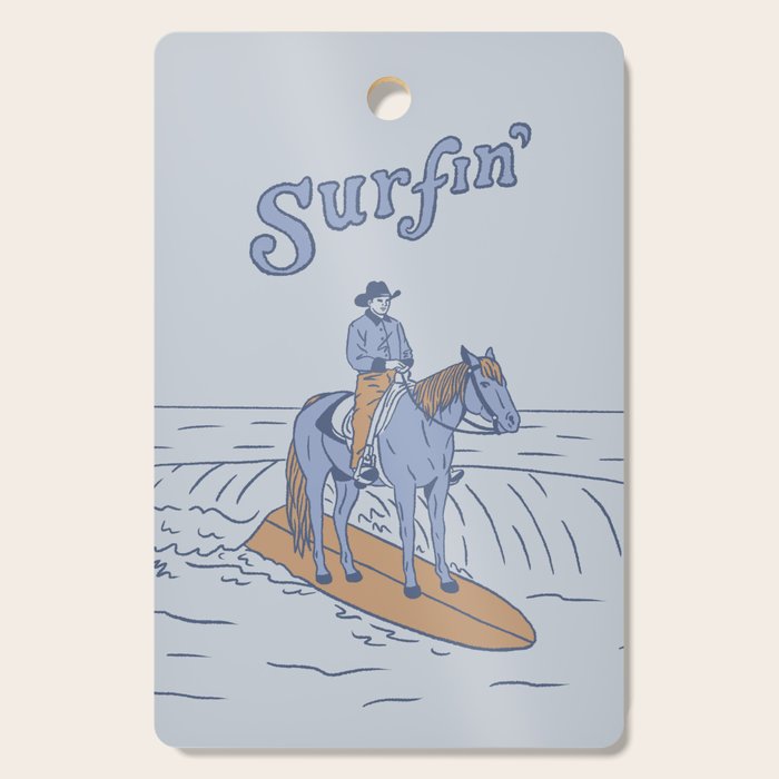 Surfin' in Blue Cutting Board Gallery Image 1