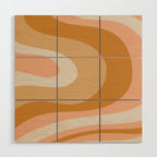Organic Topography Earth Tone Abstract Wood Wall Art Gallery Image 1