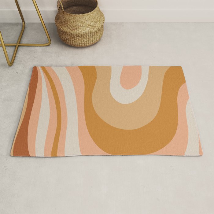 Organic Topography Earth Tone Abstract Rug Gallery Image 1
