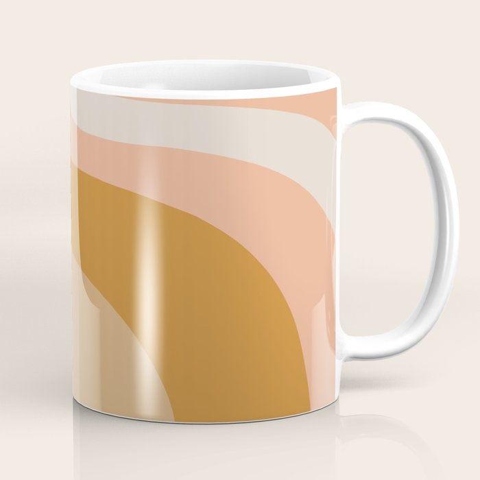 Organic Topography Earth Tone Abstract Coffee Mug Gallery Image 1