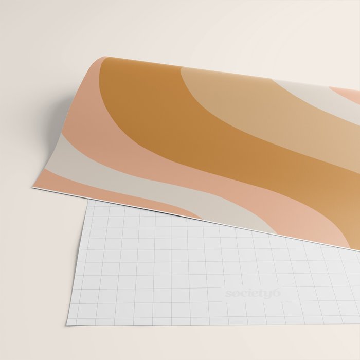 Organic Topography Earth Tone Abstract Wrapping Paper Gallery Image 2
