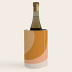 Organic Topography Earth Tone Abstract Wine Chiller Gallery Image 3