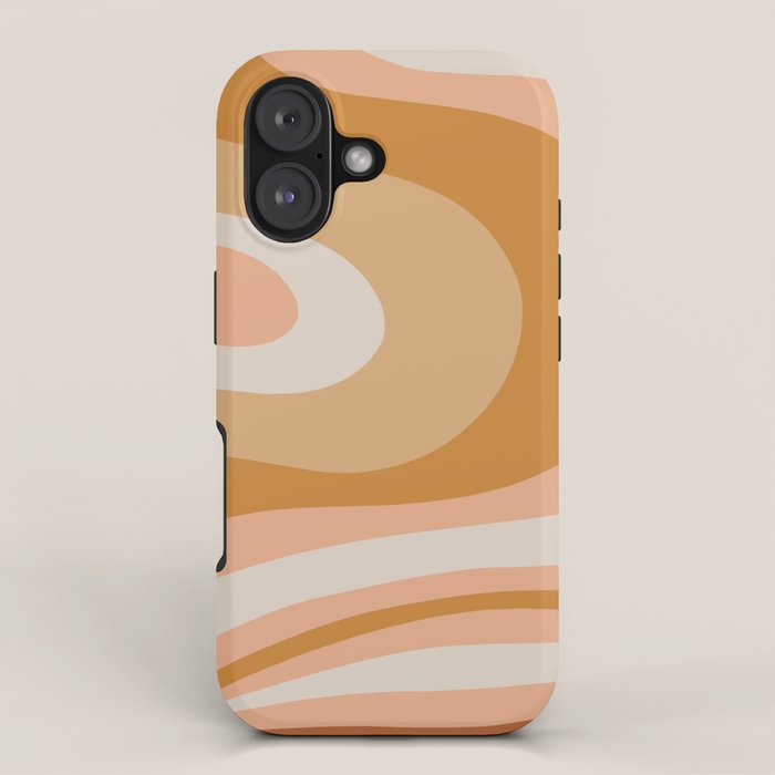 Organic Topography Earth Tone Abstract iPhone Case Gallery Image 1