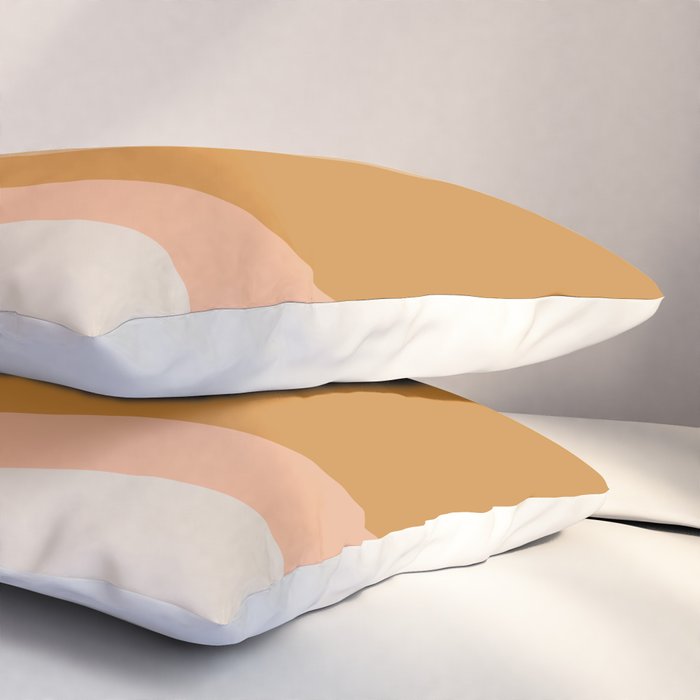 Organic Topography Earth Tone Abstract Pillow Sham Gallery Image 3