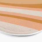 Organic Topography Earth Tone Abstract Bath Mat Gallery Image 3