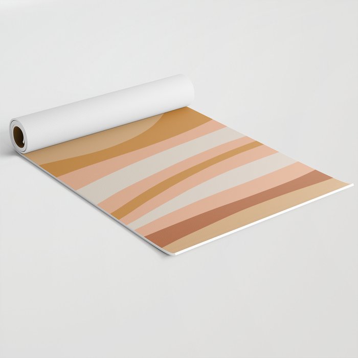 Organic Topography Earth Tone Abstract Yoga Mat Gallery Image 2
