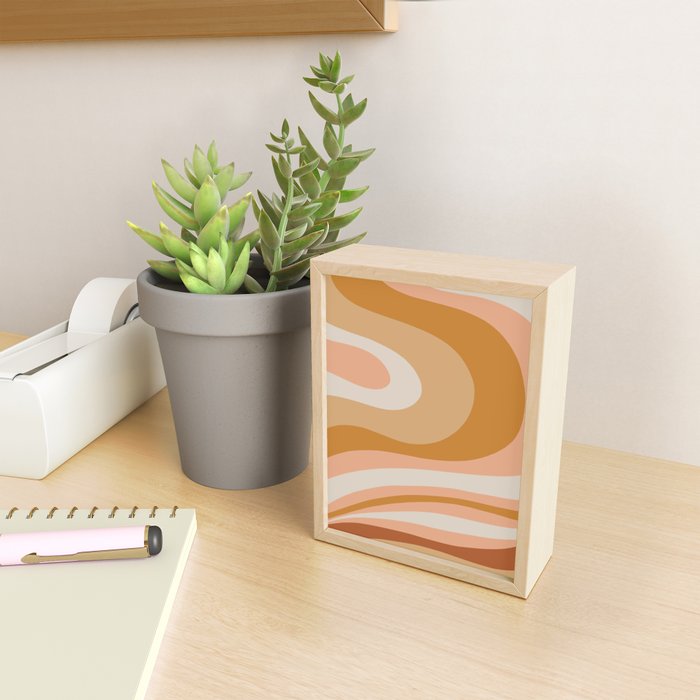 Organic Topography Earth Tone Abstract Mini Art Print Gallery Image 2