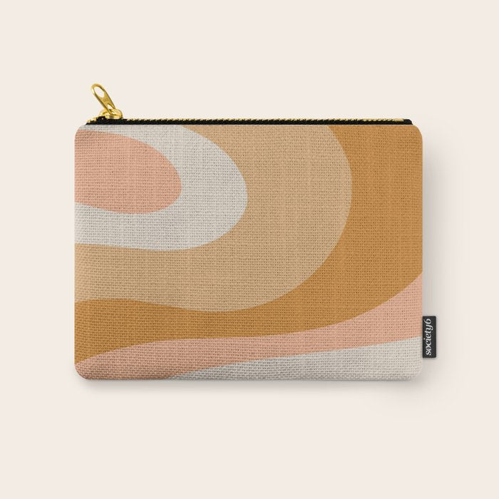 Organic Topography Earth Tone Abstract Carry All Pouch Gallery Image 1