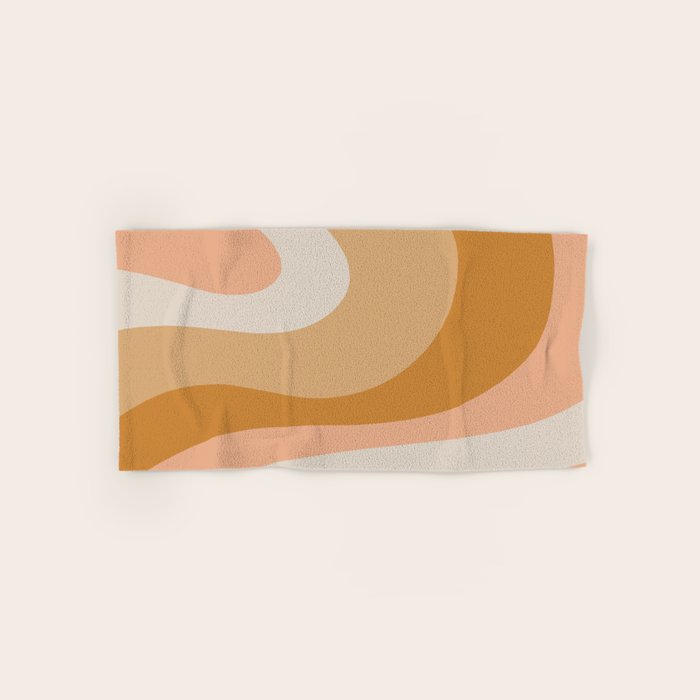 Organic Topography Earth Tone Abstract Bath Towel Gallery Image 1