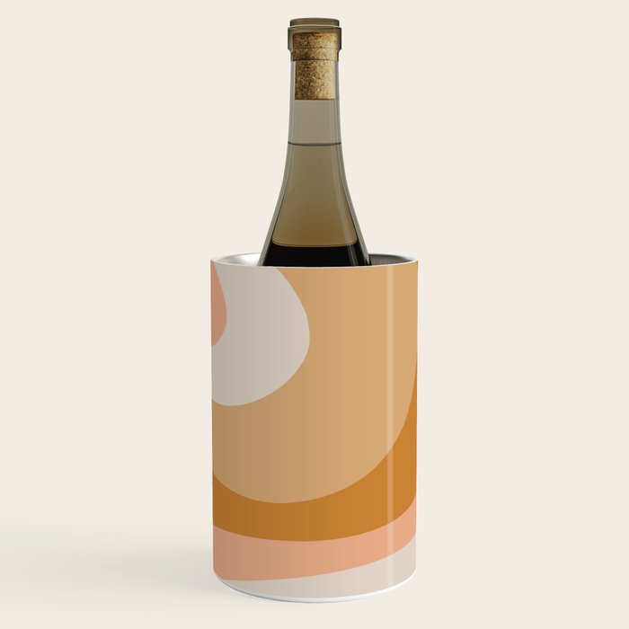 Organic Topography Earth Tone Abstract Wine Chiller Gallery Image 1
