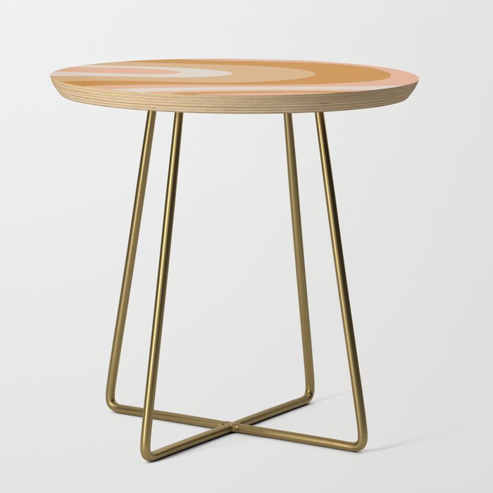 Organic Topography Earth Tone Abstract Side Table Gallery Image 1