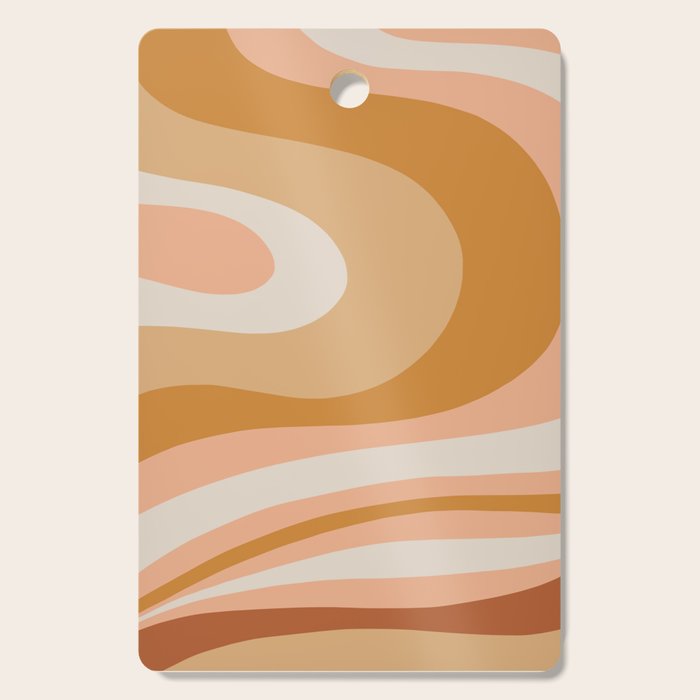 Organic Topography Earth Tone Abstract Cutting Board Gallery Image 1