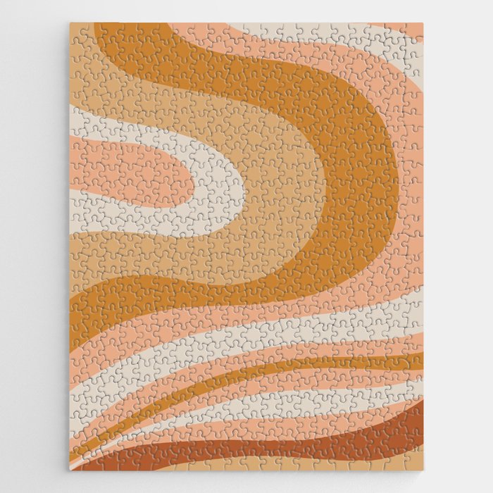 Organic Topography Earth Tone Abstract Jigsaw Puzzle Gallery Image 1