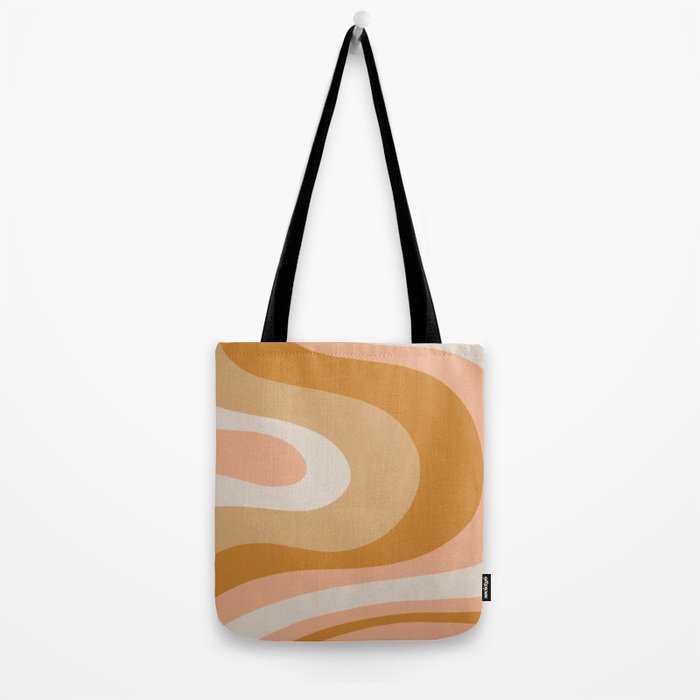 Organic Topography Earth Tone Abstract Tote Bag Gallery Image 2