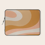 Organic Topography Earth Tone Abstract Laptop Sleeve Gallery Image 1
