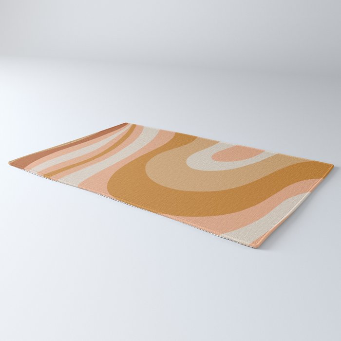 Organic Topography Earth Tone Abstract Rug Gallery Image 3