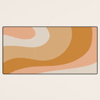 Organic Topography Earth Tone Abstract Desk Mat Gallery Image 3
