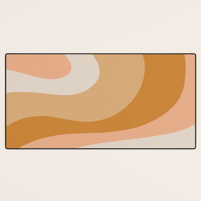 Organic Topography Earth Tone Abstract Desk Mat Gallery Image 3