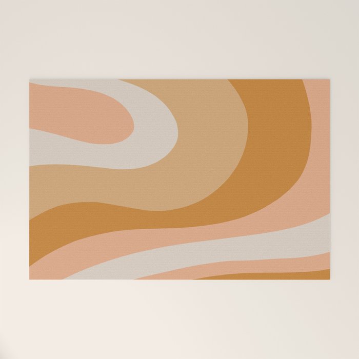Organic Topography Earth Tone Abstract Welcome Mat Gallery Image 1