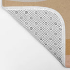 Organic Topography Earth Tone Abstract Bath Mat Gallery Image 2