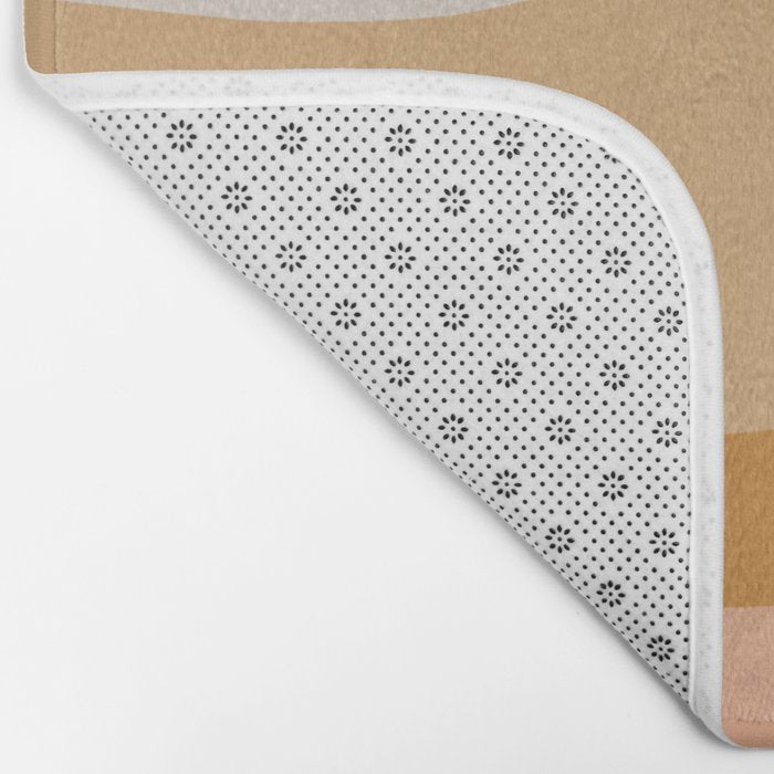 Organic Topography Earth Tone Abstract Bath Mat Gallery Image 2