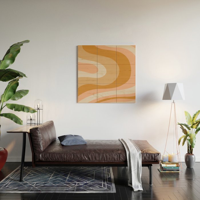 Organic Topography Earth Tone Abstract Wood Wall Art Gallery Image 2