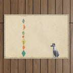 Wondrous Whippet Outdoor Rug Gallery Image 1