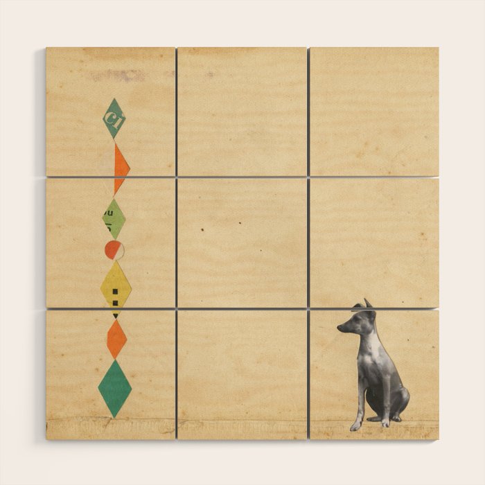 Wondrous Whippet Wood Wall Art Gallery Image 1