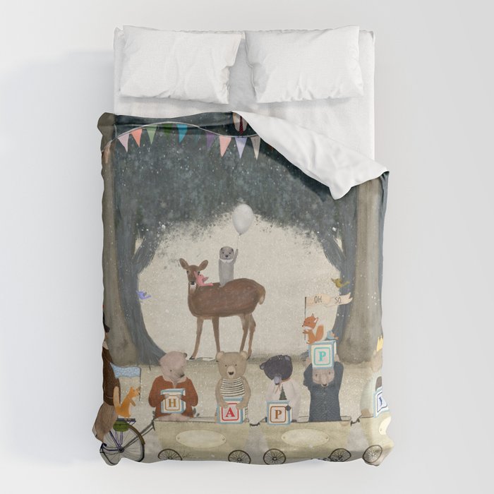 oh so happy Duvet Cover Gallery Image 1