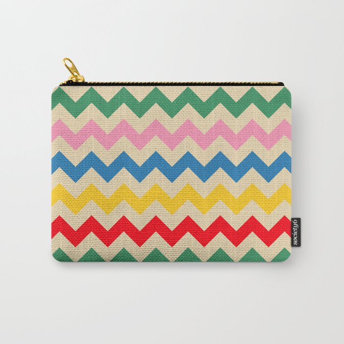 Rainbow Happy Waves Carry All Pouch Gallery Image 1