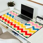 Rainbow Happy Waves Desk Mat Gallery Image 2