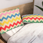 Rainbow Happy Waves Pillow Sham Gallery Image 2