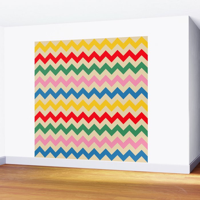 Rainbow Happy Waves Wall Mural Gallery Image 2