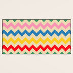 Rainbow Happy Waves Desk Mat Gallery Image 3