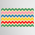 Rainbow Happy Waves Tablecloth Gallery Image 2