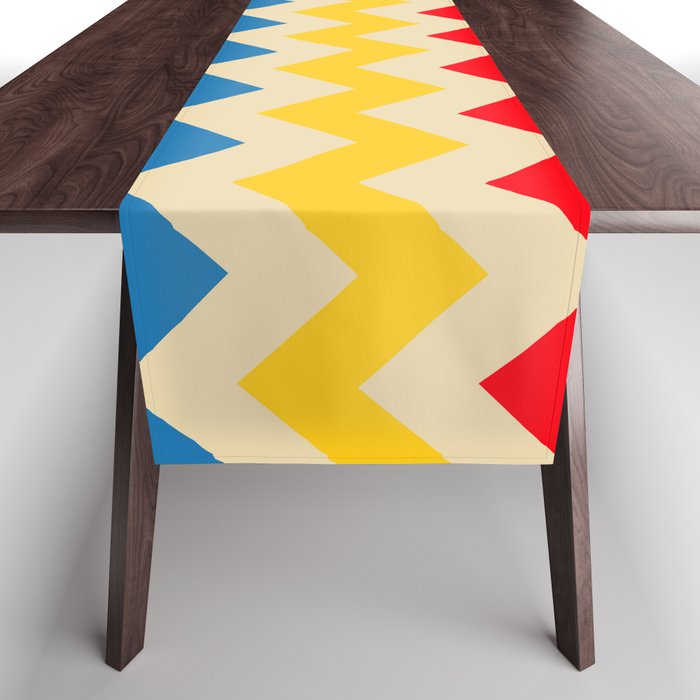 Rainbow Happy Waves Table Runner Gallery Image 1