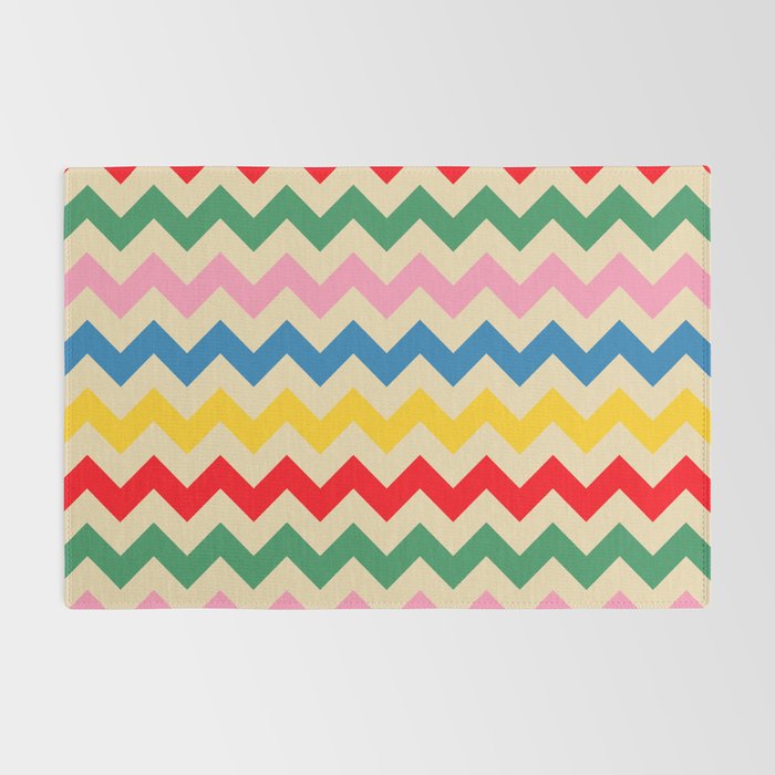 Rainbow Happy Waves Rug Gallery Image 2