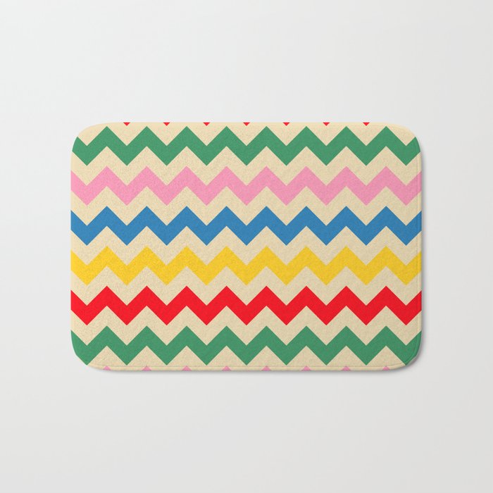 Rainbow Happy Waves Bath Mat Gallery Image 1