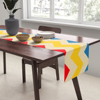 Rainbow Happy Waves Table Runner Gallery Image 2