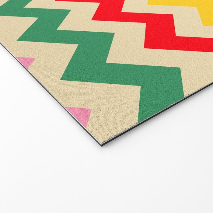 Rainbow Happy Waves Welcome Mat Gallery Image 2