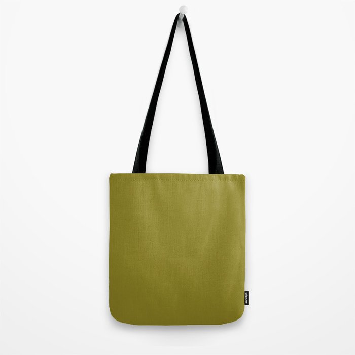 Retro 70s moss green solid Tote Bag Gallery Image 2