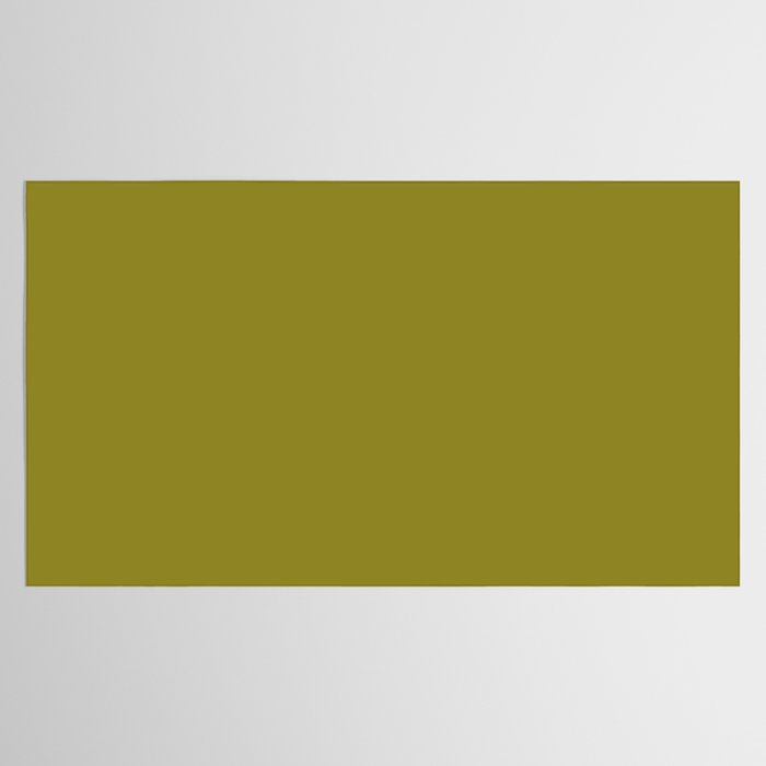 Retro 70s moss green solid Tablecloth Gallery Image 2