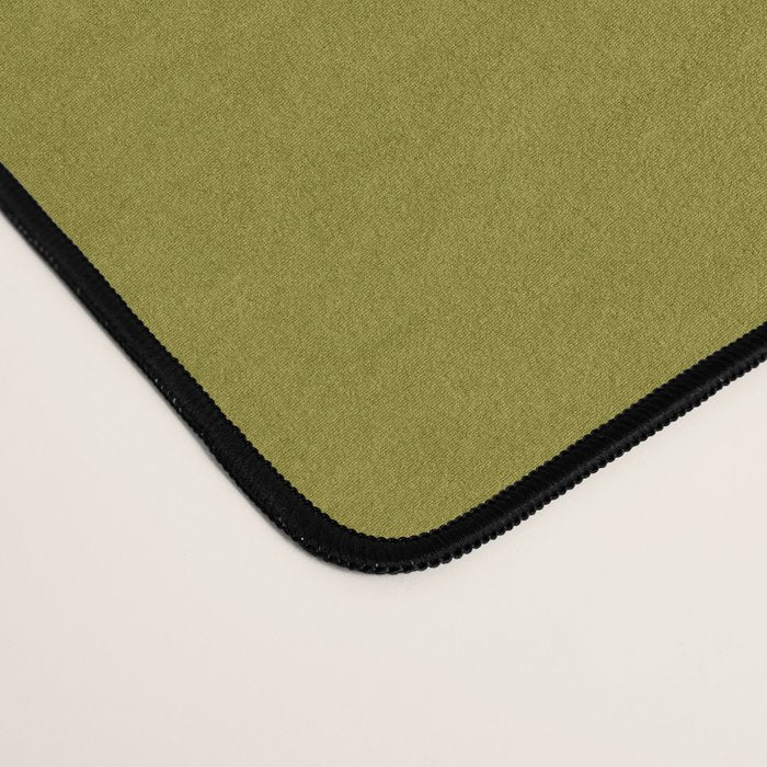 Retro 70s moss green solid Desk Mat Gallery Image 4