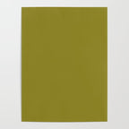 Retro 70s moss green solid Poster Gallery Image 4