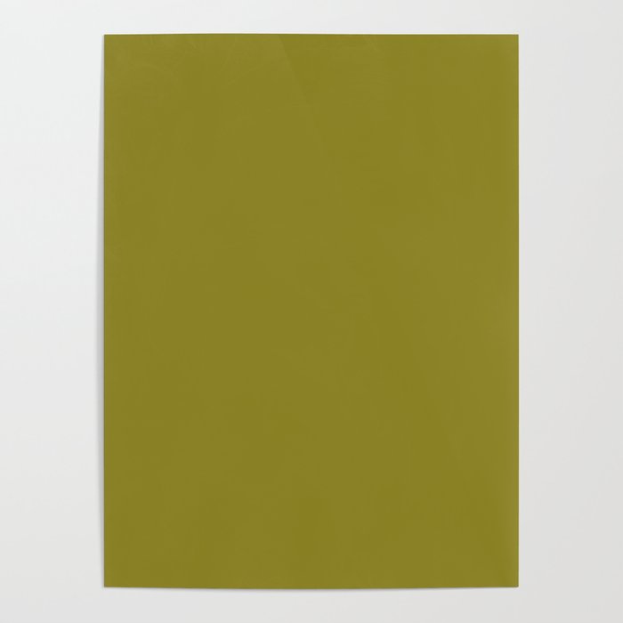 Retro 70s moss green solid Poster Gallery Image 4