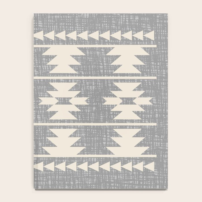 Southwestern Pattern 131 Gray and Beige Notebook Gallery Image 4