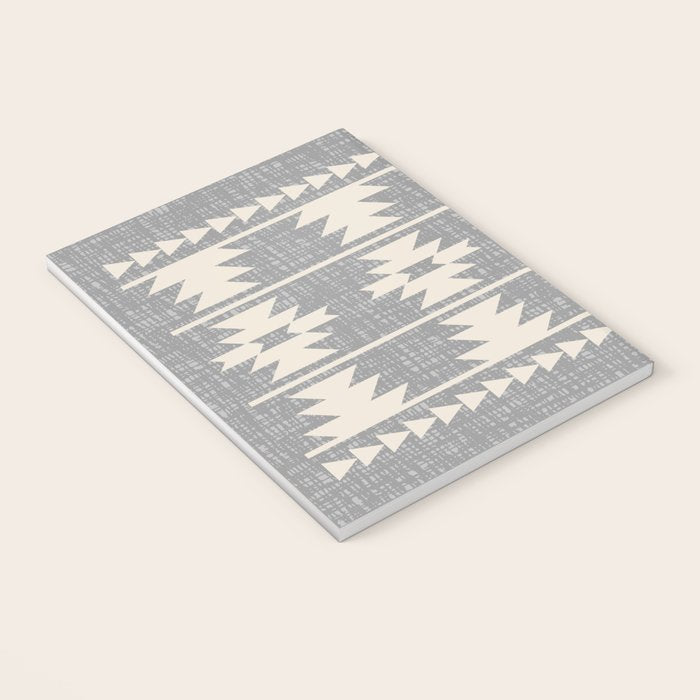 Southwestern Pattern 131 Gray and Beige Notebook Gallery Image 3