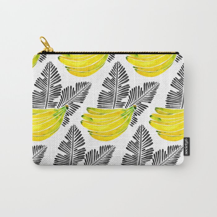 Banana Bunch - Yellow & Black Palette Carry All Pouch Gallery Image 1